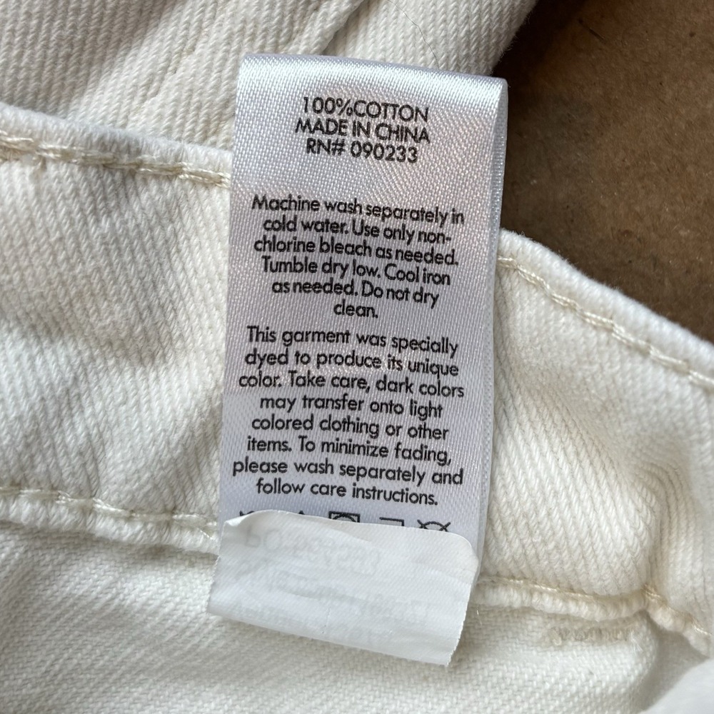 PacSun Off White Bone Cargo Utility Pants 100% Cotton High Rise Pockets Size 24 - Picture 8 of 15